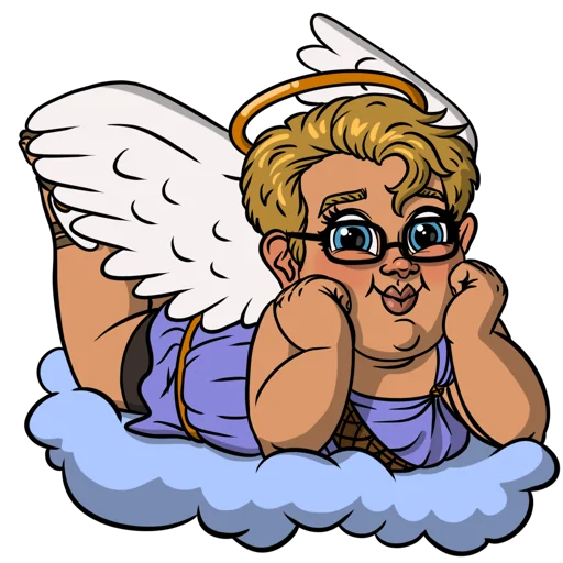👼 Стикер «PCHK» для Telegram