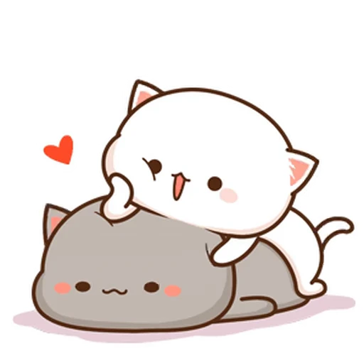 ❤️ Стикер «Peach and Goma 18» для Telegram
