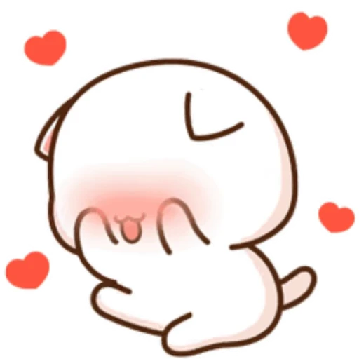 ❤️ Стикер «Peach and Goma 18» для Telegram