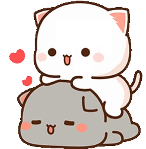 ❤️ Стикер «Peach and Goma 18» для Telegram