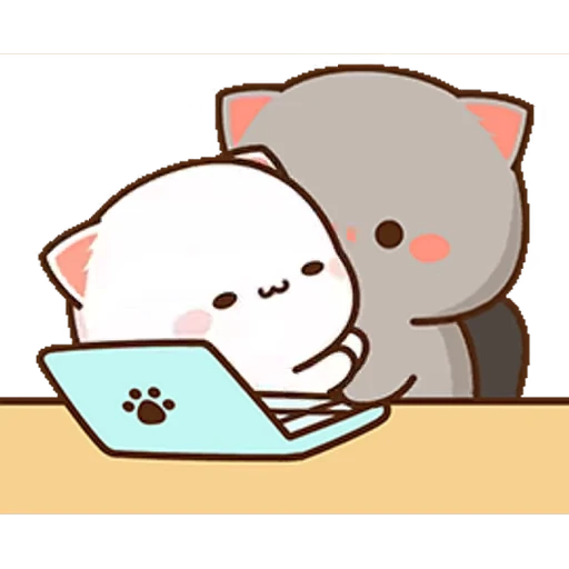 ❤️ Стикер «Peach and Goma 18» для Telegram