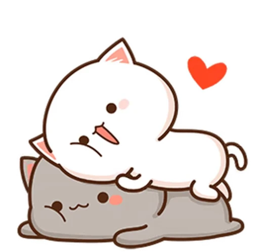 ❤️ Стикер «Peach and Goma 18» для Telegram