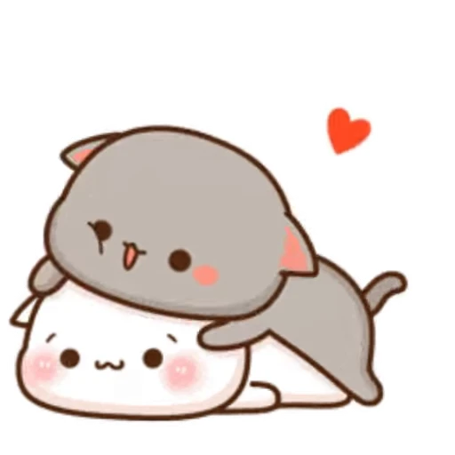 ❤️ Стикер «Peach and Goma 18» для Telegram