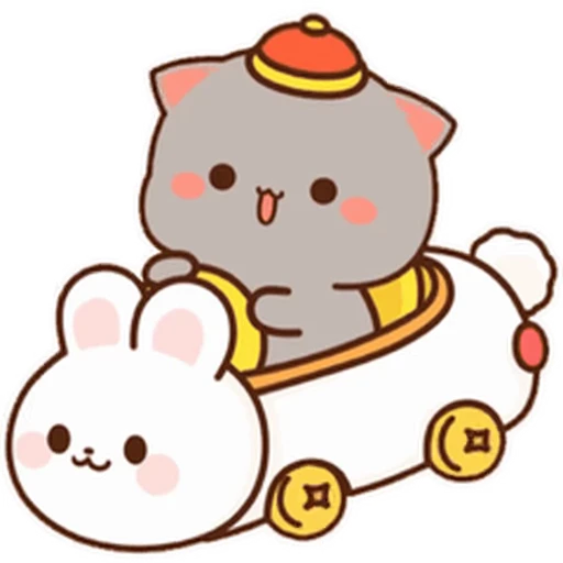 🚗 Стикер «Peach and Goma 19» для Telegram