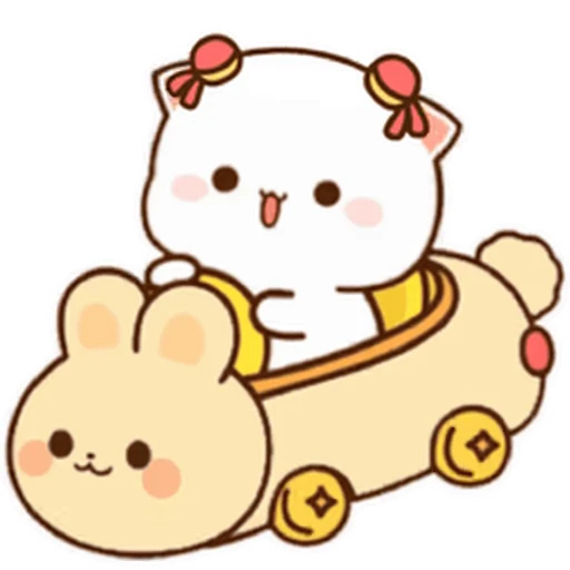 🚗 Стикер «Peach and Goma 19» для Telegram