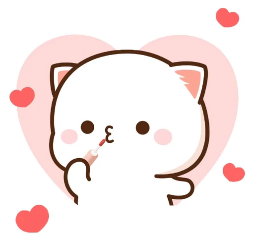 ❤️ Стикер «Peach and Goma 20» для Telegram