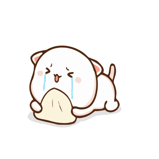 😭 Стикер «Peach and Goma 3» для Telegram
