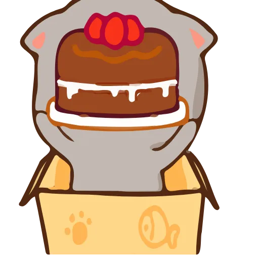 🎂 Эмодзи «Peach Goma Emojis 2» для Telegram