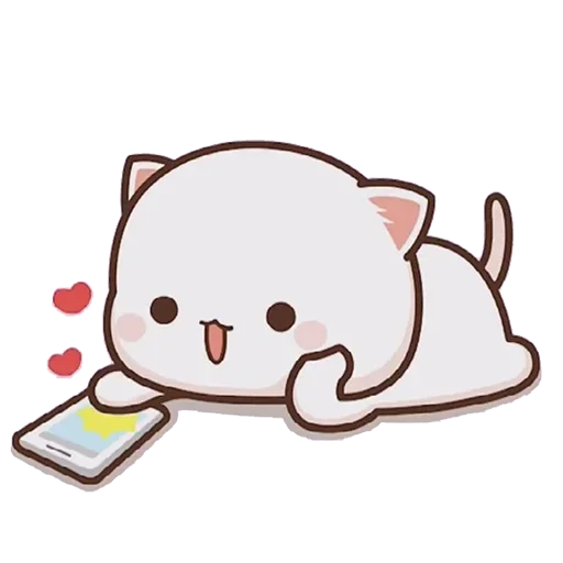 Стикерпак Peach Goma Cats для Telegram — скачать