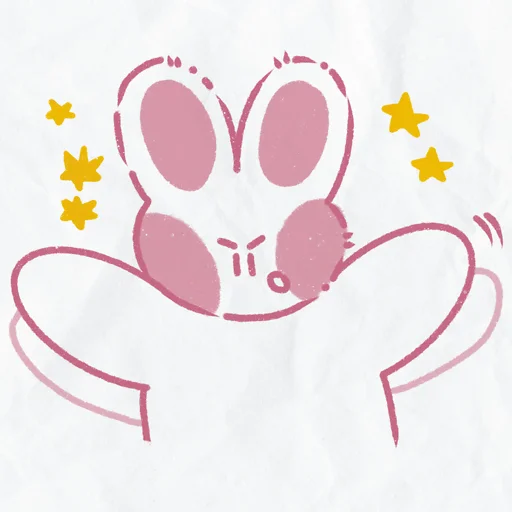 🐰 Стикер «peachy bunny» для Telegram