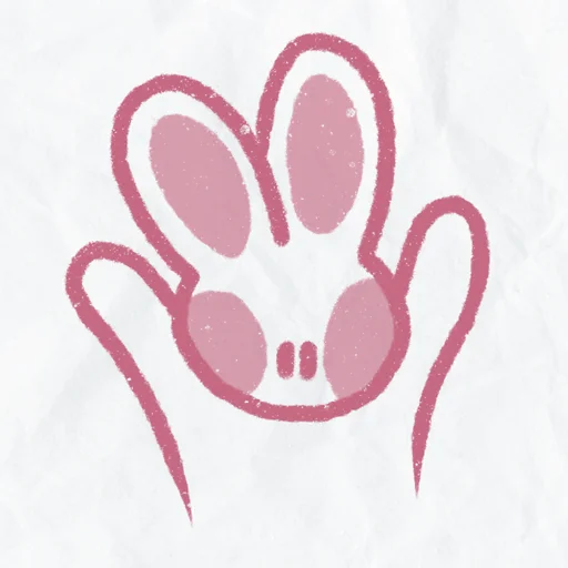 🐰 Стикер «peachy bunny» для Telegram