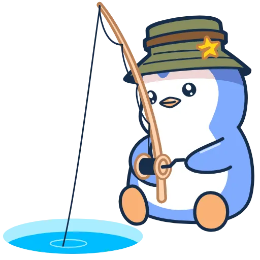 🎣 Стикер «Pengu collection» для Telegram