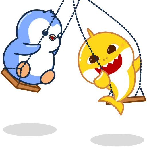 🦈 Стикер «Pengu collection» для Telegram