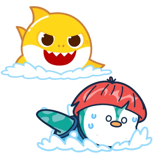🦈 Стикер «Pengu collection» для Telegram