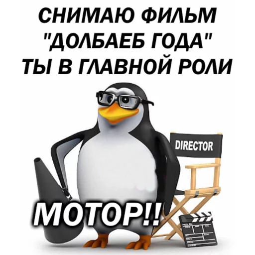 🎬 Стикер «pengven» для Telegram