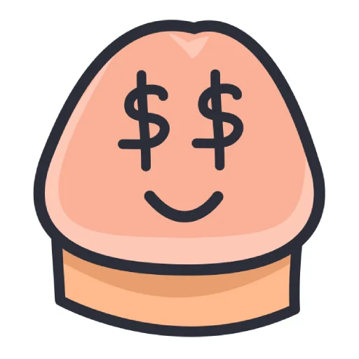 🤑 Стикер «Смайлики-члены» для Telegram
