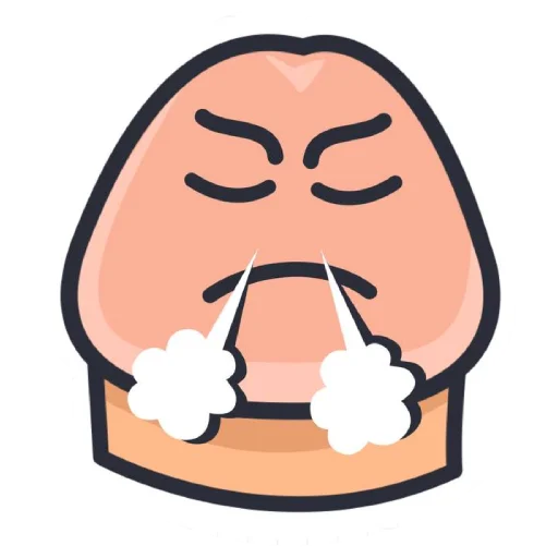 😤 Стикер «Смайлики-члены» для Telegram