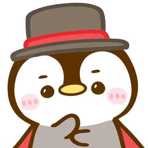 🤔 Эмодзи «Penpen Autumn» для Telegram