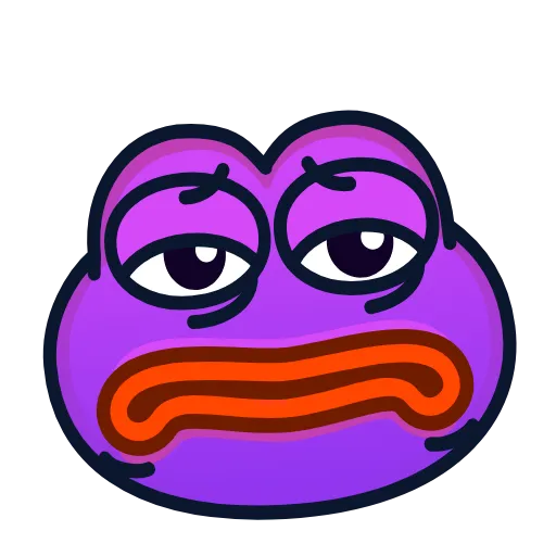 🙁 Эмодзи «Pepe» для Telegram