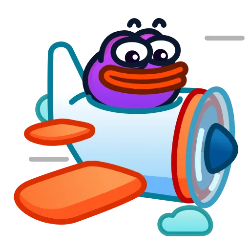 ✈️ Эмодзи «Pepe» для Telegram