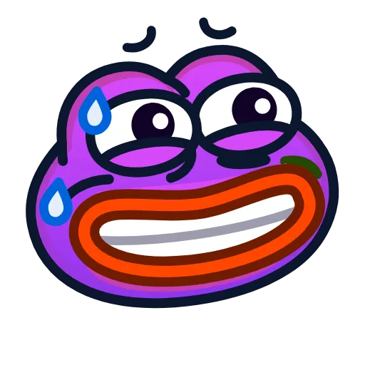 😬 Эмодзи «Pepe» для Telegram