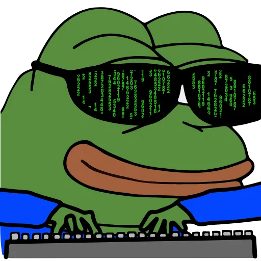😎 Стикер «PePe ⇲ ⇱» для Telegram