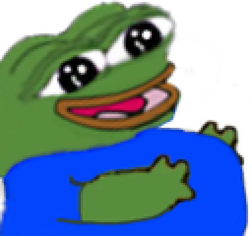 🤤 Стикер «pepe и peepo - для важных разговоров (почему рот в говне?)» для Telegram