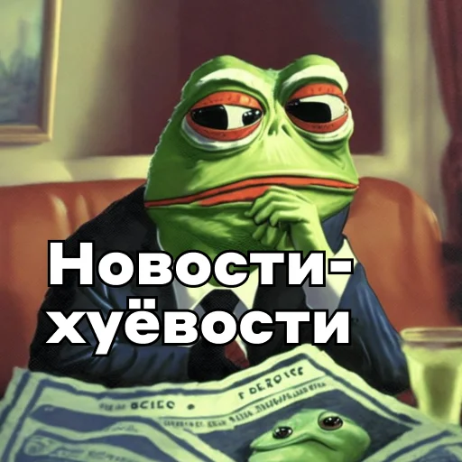 📰 Стикер «Pepe Investor» для Telegram