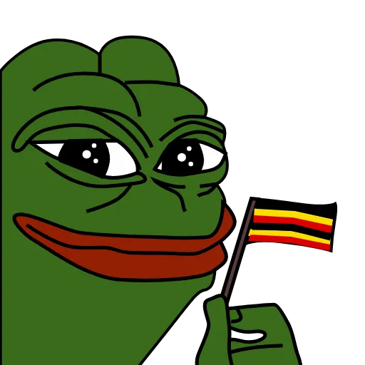 🇺🇬 Стикер «Pepe patriot» для Telegram