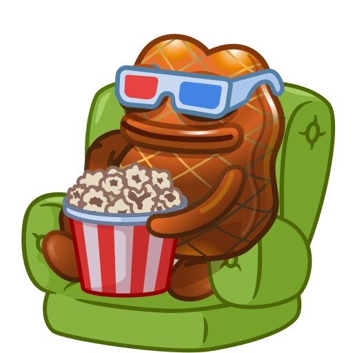 🍿 Стикер «Pepe and Redo» для Telegram