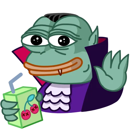 👋 Стикер «Pepe Vampire» для Telegram