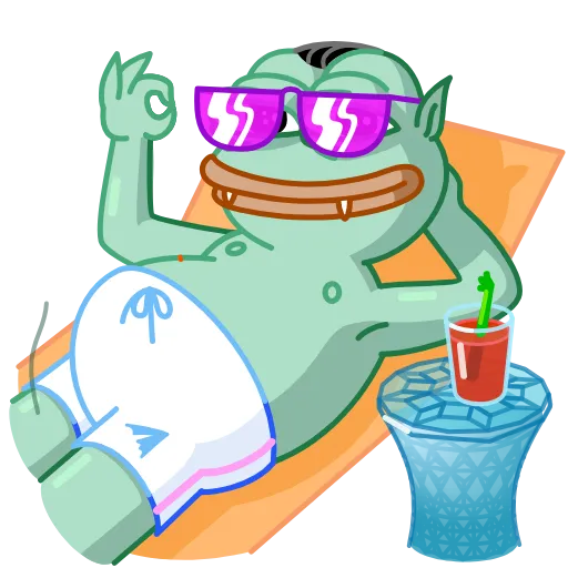 😎 Стикер «Pepe Vampire» для Telegram