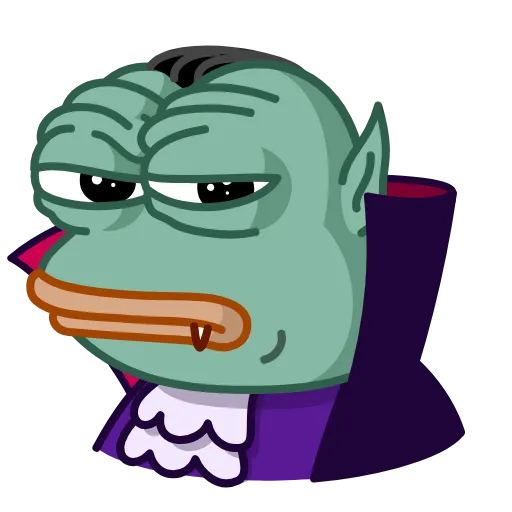 😤 Стикер «Pepe Vampire» для Telegram