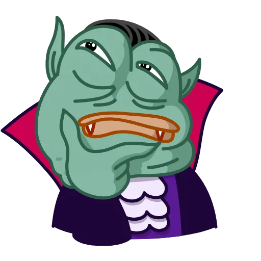 🤔 Стикер «Pepe Vampire» для Telegram