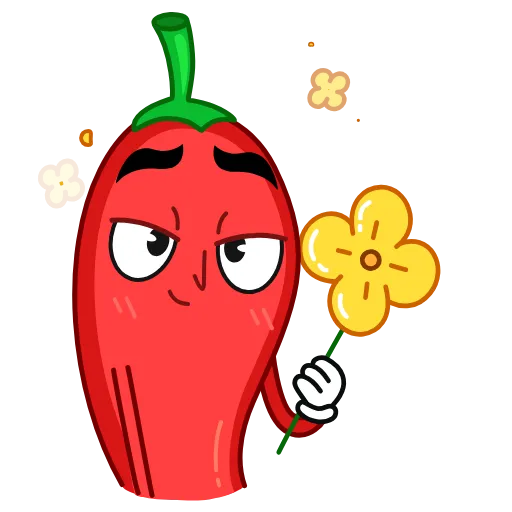 🌼 Стикер «Чили» для Telegram