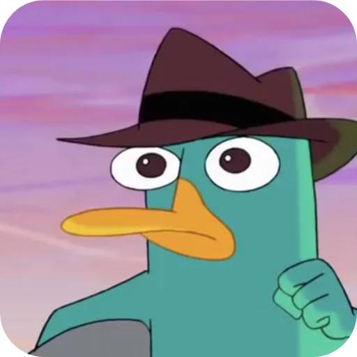 😨 Стикер «Perry the Platypus» для Telegram