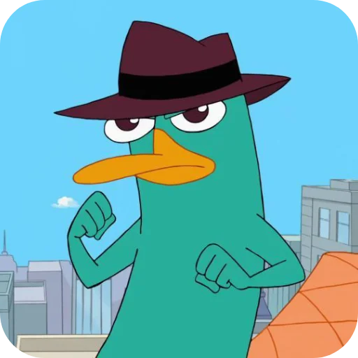 🎩 Стикер «Perry the Platypus» для Telegram