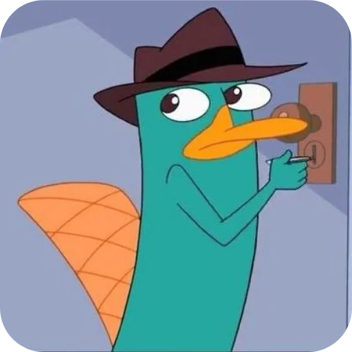 🧐 Стикер «Perry the Platypus» для Telegram
