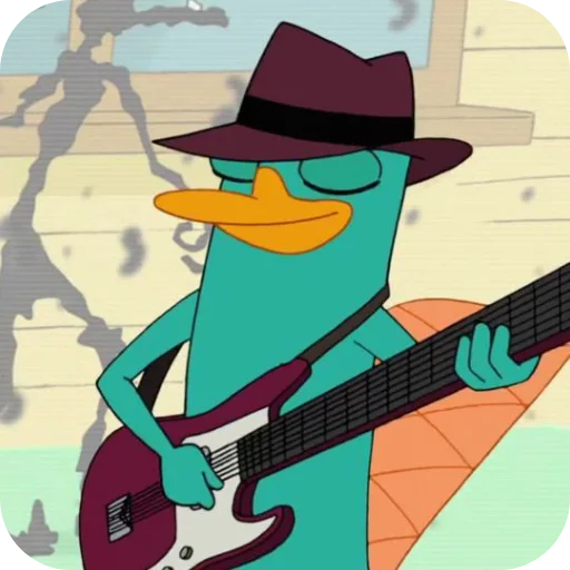 🎸 Стикер «Perry the Platypus» для Telegram