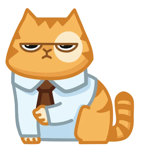 👨‍💼 Стикер «Persik Animated» для Telegram