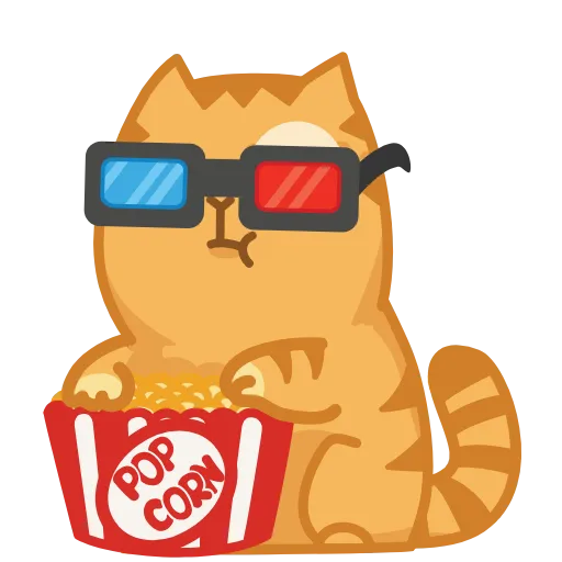 🍿 Стикер «Persik Animated» для Telegram