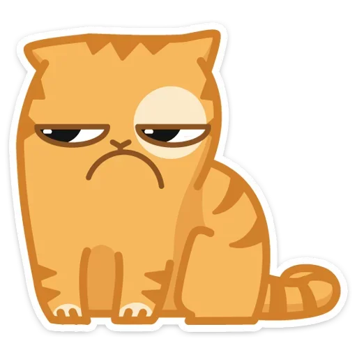 😒 Стикер «Тигрёнок Персик» для Telegram