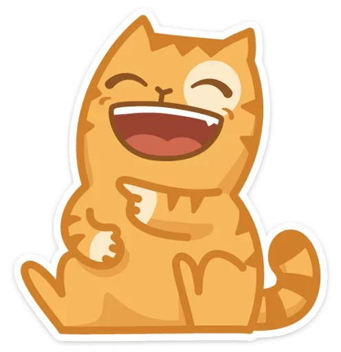😆 Стикер «Тигрёнок Персик» для Telegram