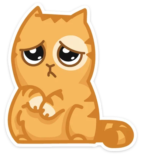 😞 Стикер «Тигрёнок Персик» для Telegram