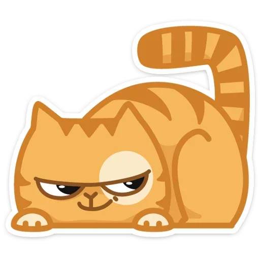 😏 Стикер «Тигрёнок Персик» для Telegram