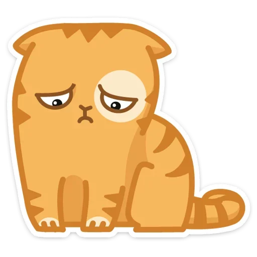 😔 Стикер «Тигрёнок Персик» для Telegram