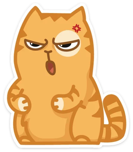 😤 Стикер «Тигрёнок Персик» для Telegram