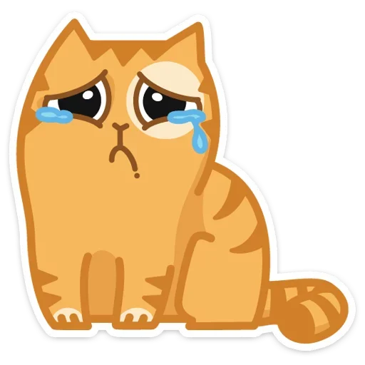 😢 Стикер «Тигрёнок Персик» для Telegram