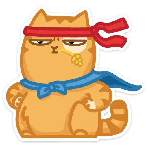 😎 Стикер «Тигрёнок Персик» для Telegram