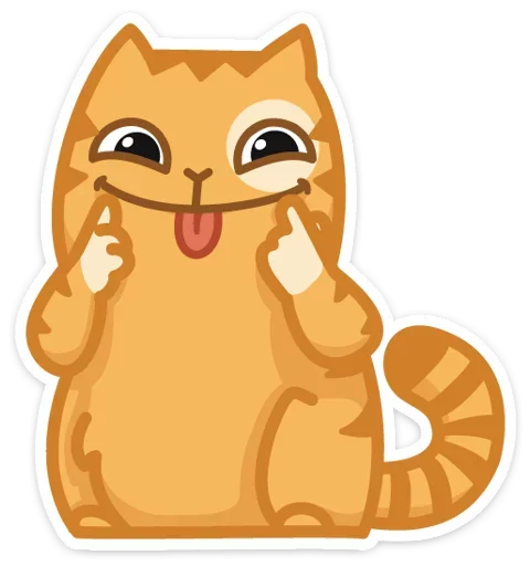 😋 Стикер «Тигрёнок Персик» для Telegram